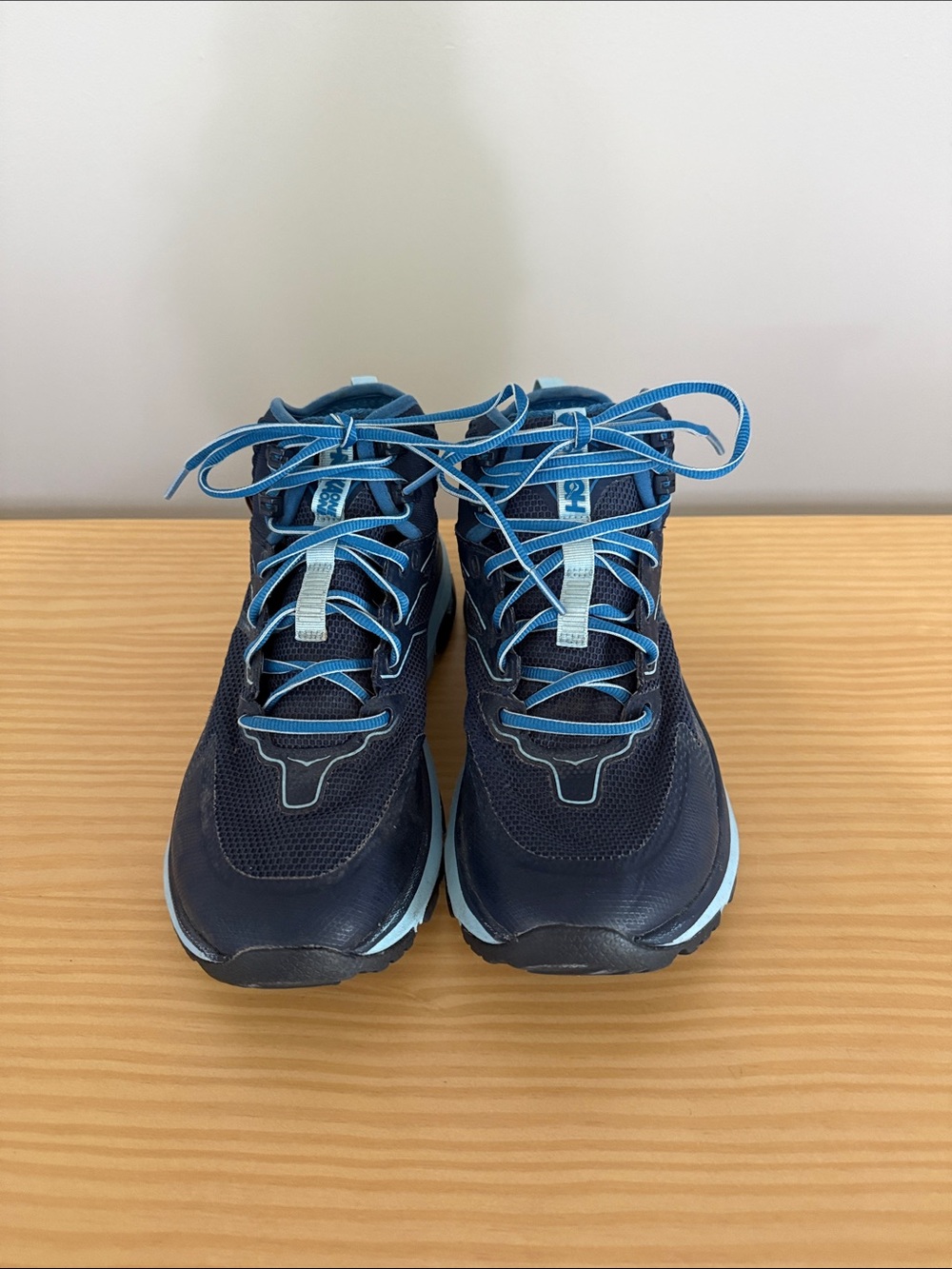 HOKA Womens Navy Blue Lightweight Trail Running Shoes